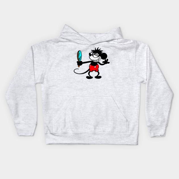 Handsome Mickey Kids Hoodie by Colonel JD McShiteBurger